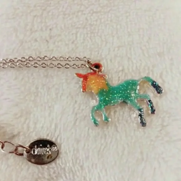 Claire's unicorn necklace