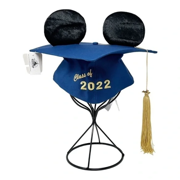 NWT Disney Parks Graduation 2022 Mickey Icon Ear Hat Cap for Adults