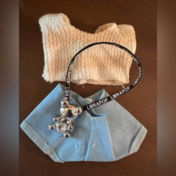 LaBuBu Teddy Bear Necklace with Adorable Outfit
