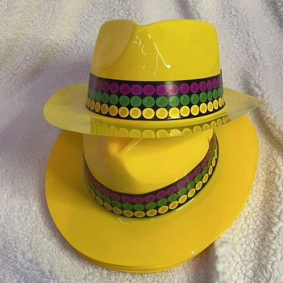 MARDI GRAS PARTY HATS | Yellow
