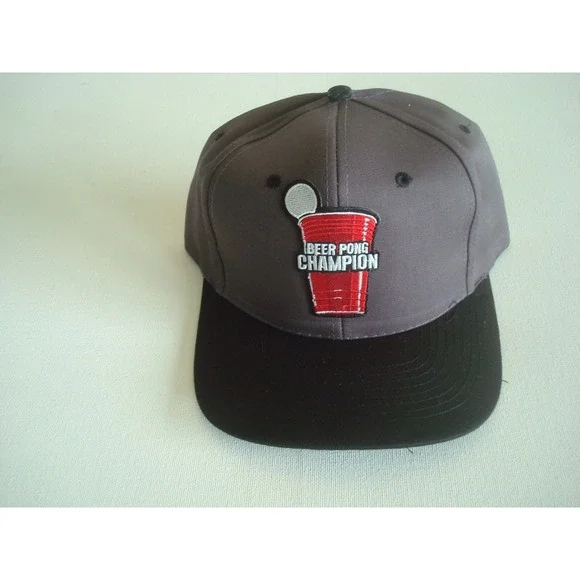 BEER PONG‎ CHAMP 90S GOLF BEACH SNAPBACK HAT CAP VINTAGE R3