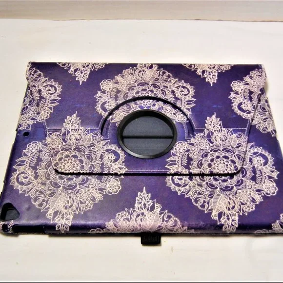 Fintie USA IPAD Tablet Cover Case PURPLE ORNATE 12x9