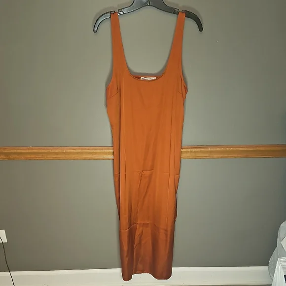 Abercrombie & Fitch Rust Midi Dress