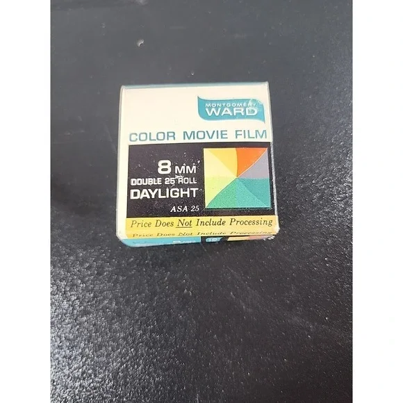 Montgomery Wards Color Movie Film Double 8mm Film‎ Magazine – Sealed – Exp 1968