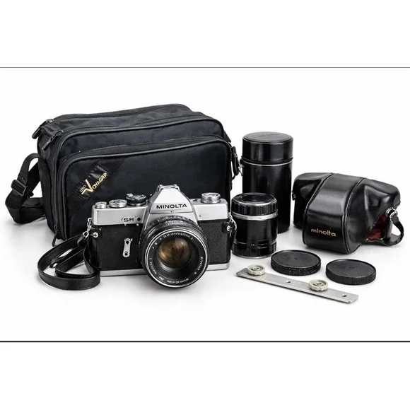 Minolta SR-7‎ 35mm SLR Film Camera w/ Rokkor-PF 58mm f/1.4 Lens
