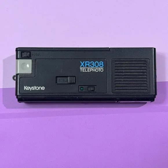 Vintage Keystone XR308 Telephoto 110 Film Camera Everflash Pocket Camera