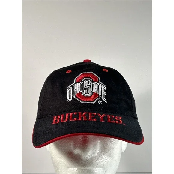 Vintage Ohio State Buckeyes Hat Cap Strap Back Drew Pearson Block O Spell Out