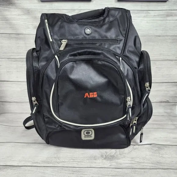 OGIO Bounty Hunter Ruck 20 Laptop Backpack Audio & Lots Pockets Black ABB Logo