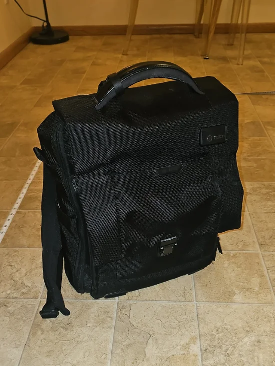 Tumi Black Men's Laptop Briefpack with Top Handle