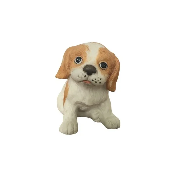 HOMCO Cocker Spaniel Puppy Dog 1990 Porcelain Bisque Figurine Lot TAKE ME HOME !