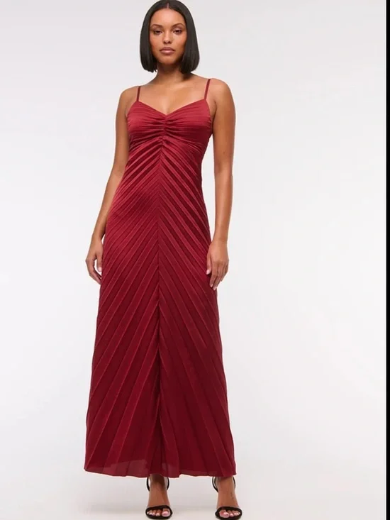 Abercrombie Giselle Sunburst Pleated Dress