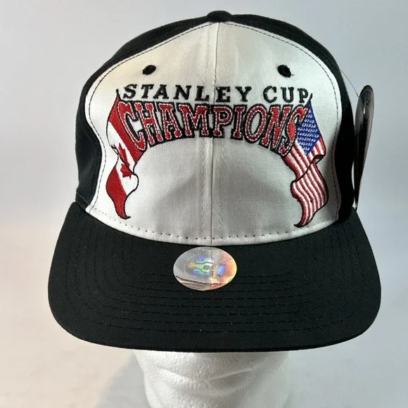 NWT Vintage Stanley Cup Hat Cap Snap Back Starter Blank No Team 1995 NOS New