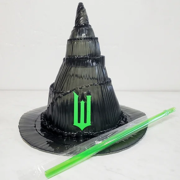 2024 Wicked Regal Exclusive Limited Edition Elphaba Witch Hat Sipper Cup & Straw