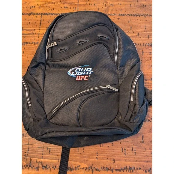 Bud Light UFC Laptop Black Backpack - Nice. S12