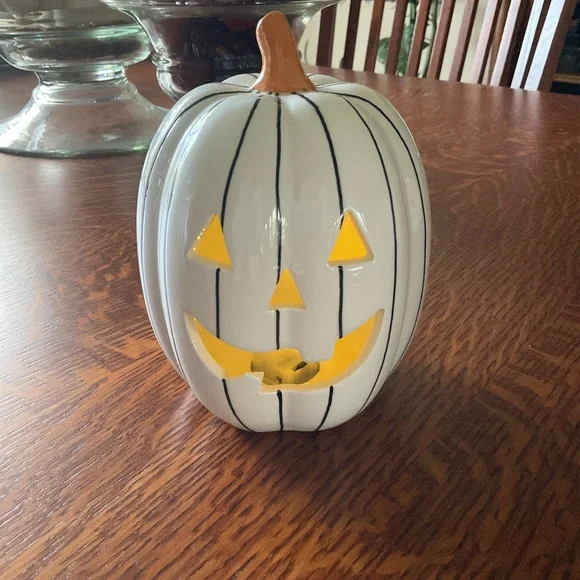 Target ceramic lit pumpkin