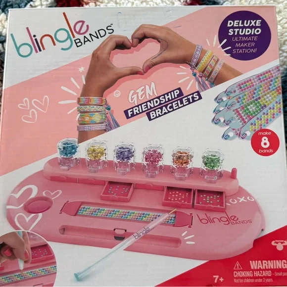 Blingle Deluxe Studio - Pink Friendship Bracelet Maker New