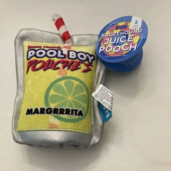 Bark Box BoozeHound Juice Pooch Plush Pool Boys Pouches Small 0-20 lbs