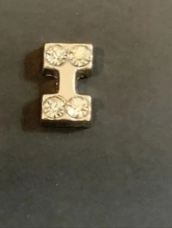 Letter 'I' Floating Locket Charm