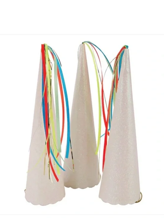 Meri meri (3) THREE unicorn horns party hat