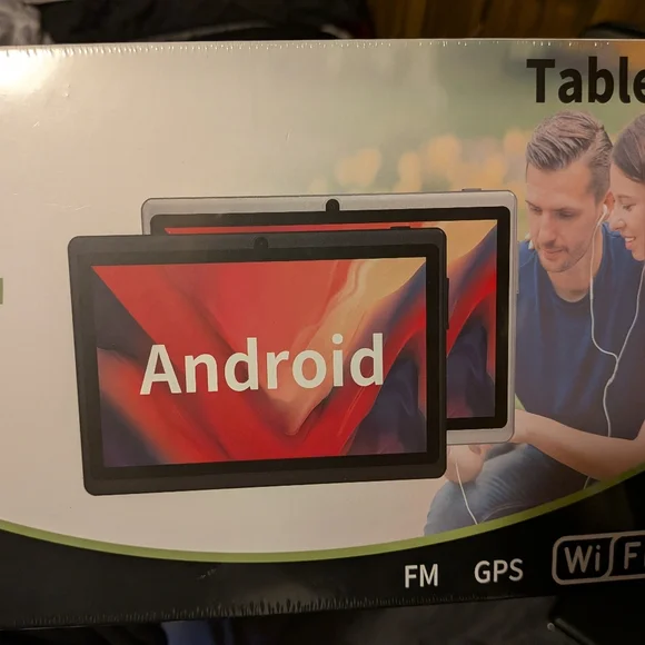 Android Tablet with Black Frame