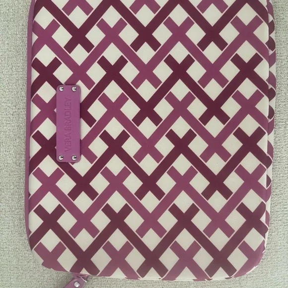 Vera Bradley Purple and White Lattice IPad Cover