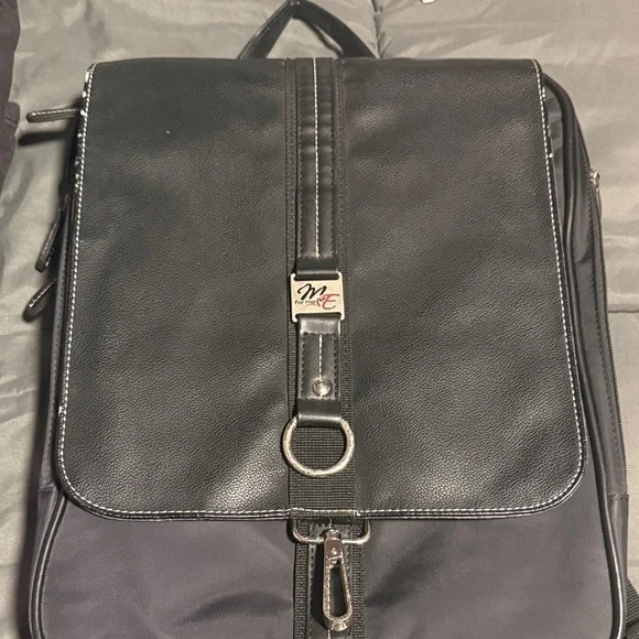 Black Leather unisex Bag