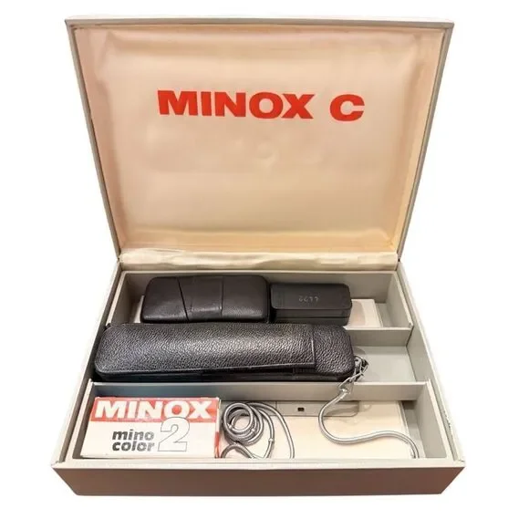Minox C Subminiature Spy Camera Never Used Original Box & Manuals Germany Vintag