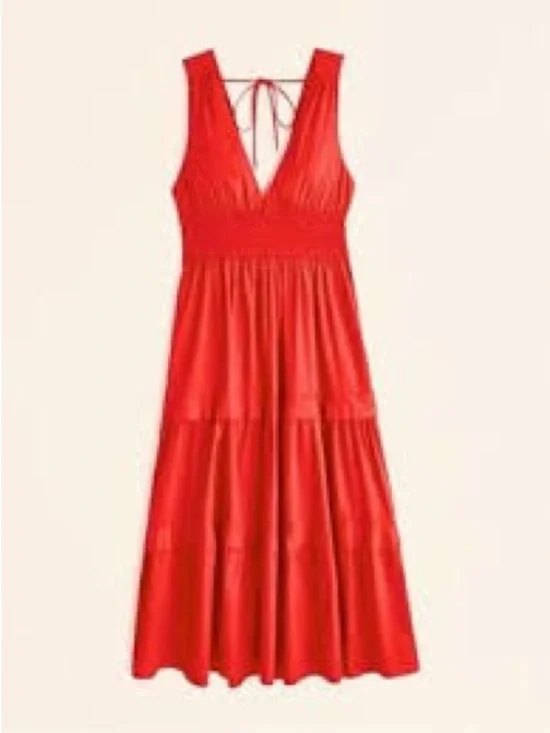 Abercrombie tiered maxi dress