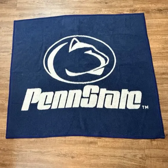 Vtg Biederlack Penn State University Nittany Lions Stadium Blanket 54x60