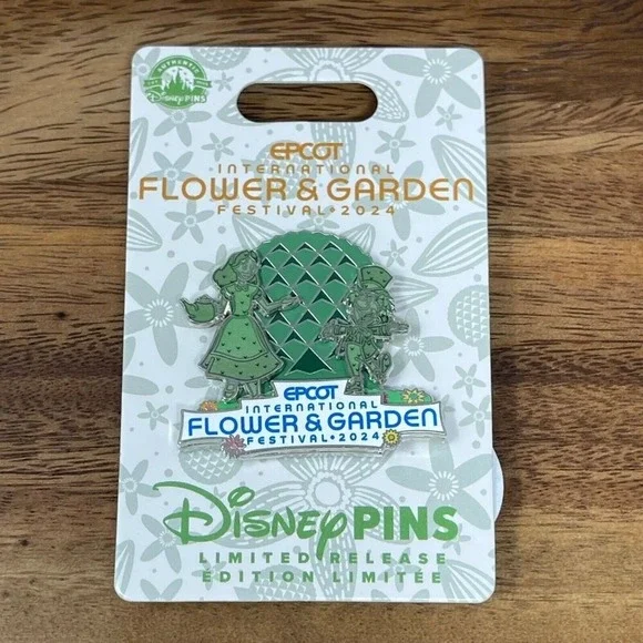 Alice In Wonderland Topiary 2024 Epcot Flower And Garden Festival Disney LR Pin