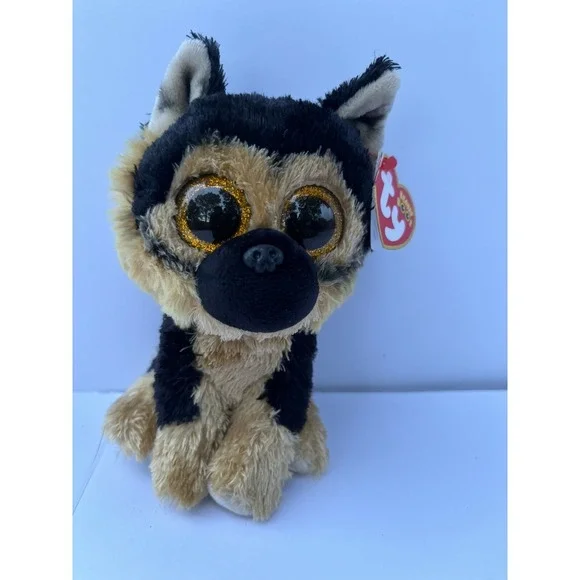 TY Beanie Boo SPIRIT the German Shepher dog Toy Glitter Eyes 6