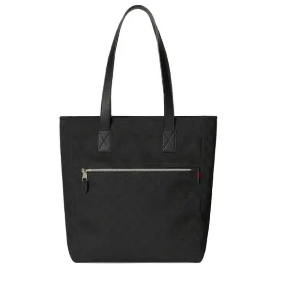 NEW GUCCI GG BLACK SHOULDER TOTE WORK LAPTOP OFFICE BAG AUTHENTIC!