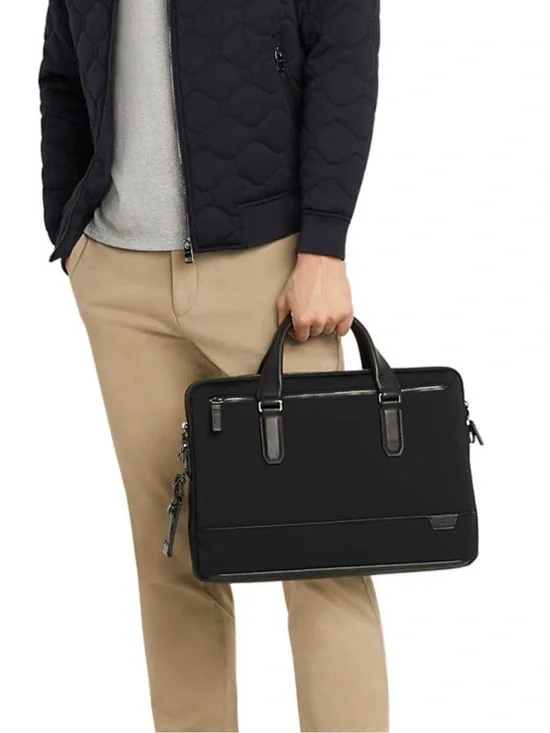 TUMI Nylon/leather computer bag