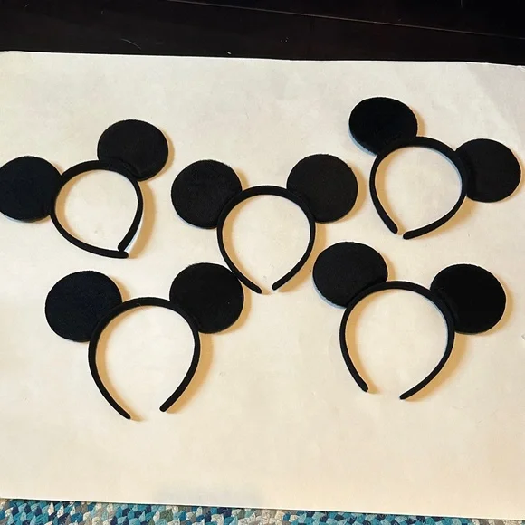 Black Mouse Ear Headbands for DIY projects