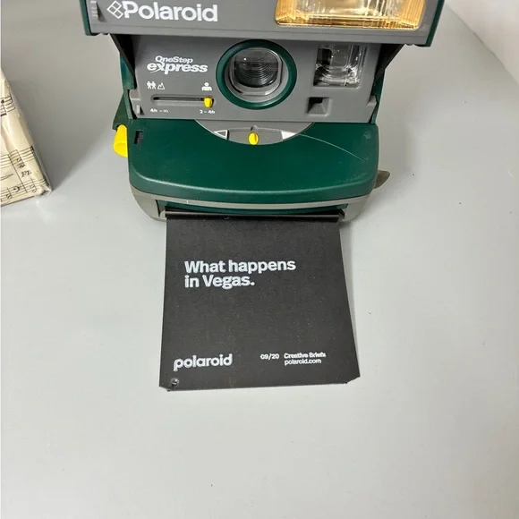 Y2K Polaroid OneStep Express‎ WORKING Green Instant Camera