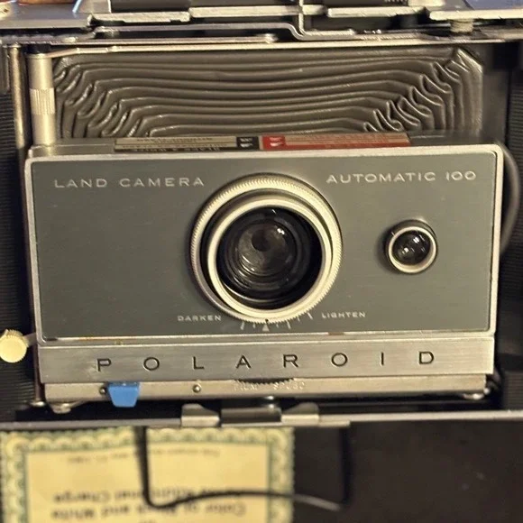 Polaroid Land Camera Automatic 100 Vintage Instant Film Camera flash attachment‎