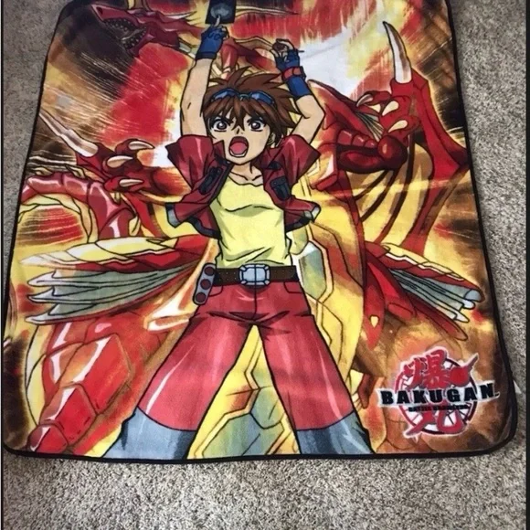 Bakugan Battle Brawlers Soft Double Sided Print Fleece Throw Blanket 50 x 70