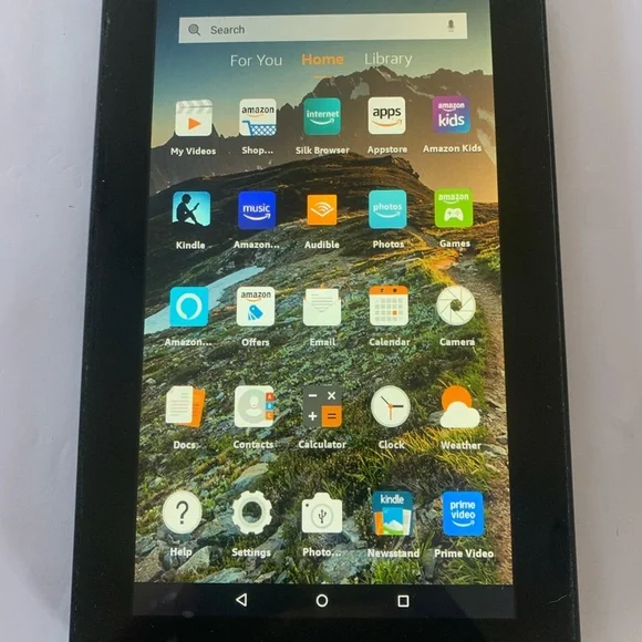 Amazon Tablet with Black Frame
