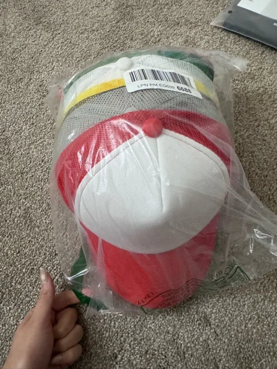 Unbranded Red and White Party Cap Set