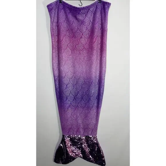 Mermaid Tail Blanket‎ - Color Changing Sequins - Super Soft inside