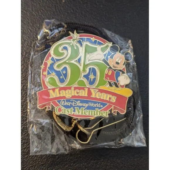 Disney Cast Member Lanyard 35‎ Magical Years NEW