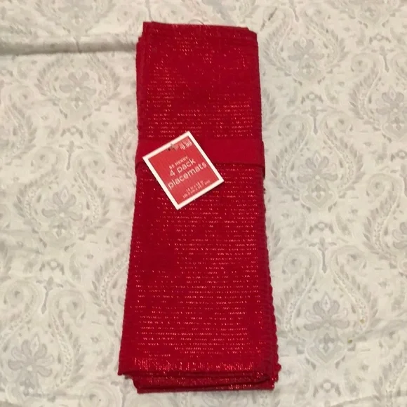 [TARGET] Metallic Cloth Placemats NWT