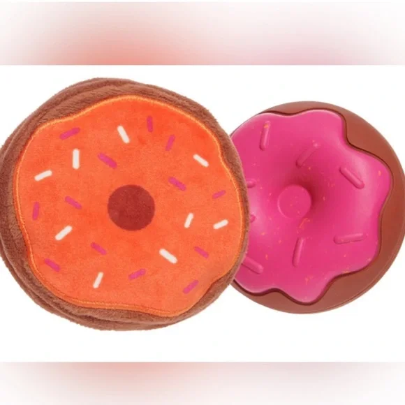 🆕 Dunkin Donuts x Bark Pumpkin Donut Scented Dog Toy