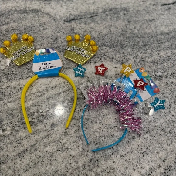 Colorful Happy Birthday Headbands