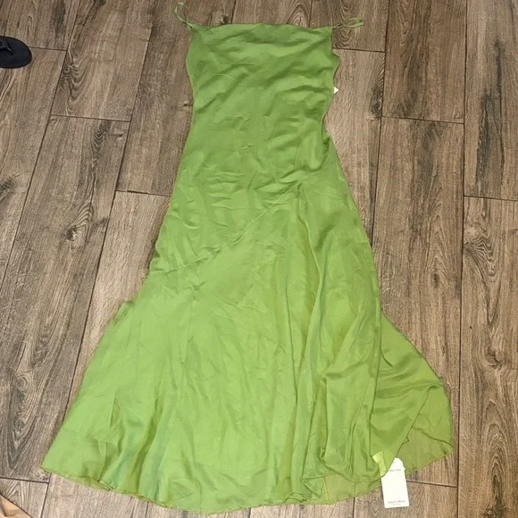 Abercrombie and Fitch Elegant Green Slip Dress