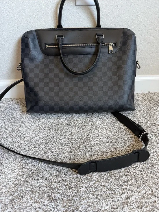 Louis Vuitton Porte-Documents Jour - Damier Briefcase Bag - Leather Trim