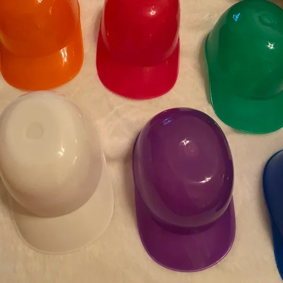 Colorful Partybaseball Hard Hats - Set of 6