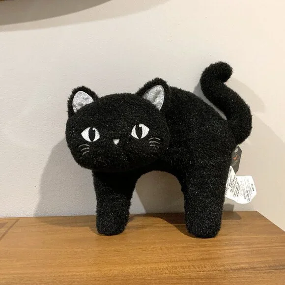 Target Bullseye Playground Black Cat Decorative Throw Pillow Halloween 2025 NEW