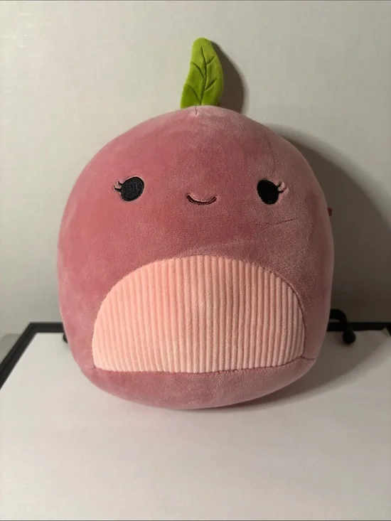 Squishmallows Pink Plush Fruit Pillow Dog Toy