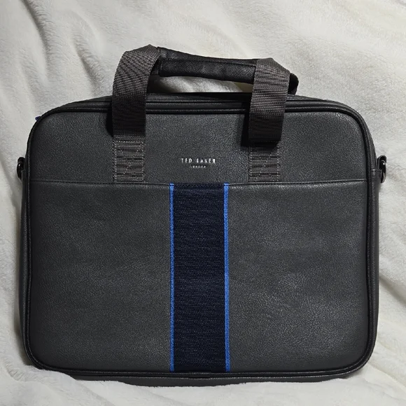 Ted Baker Gray Blue Men's Laptop Bag